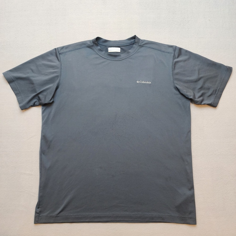 Columbia Mens Gray Performance T-Shirt AM6149 Short Sleeve Active Top Medium
